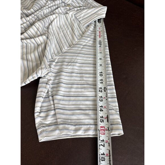 Bollé Golf Mens Striped Polo Shirt Size L - Picture 8 of 8